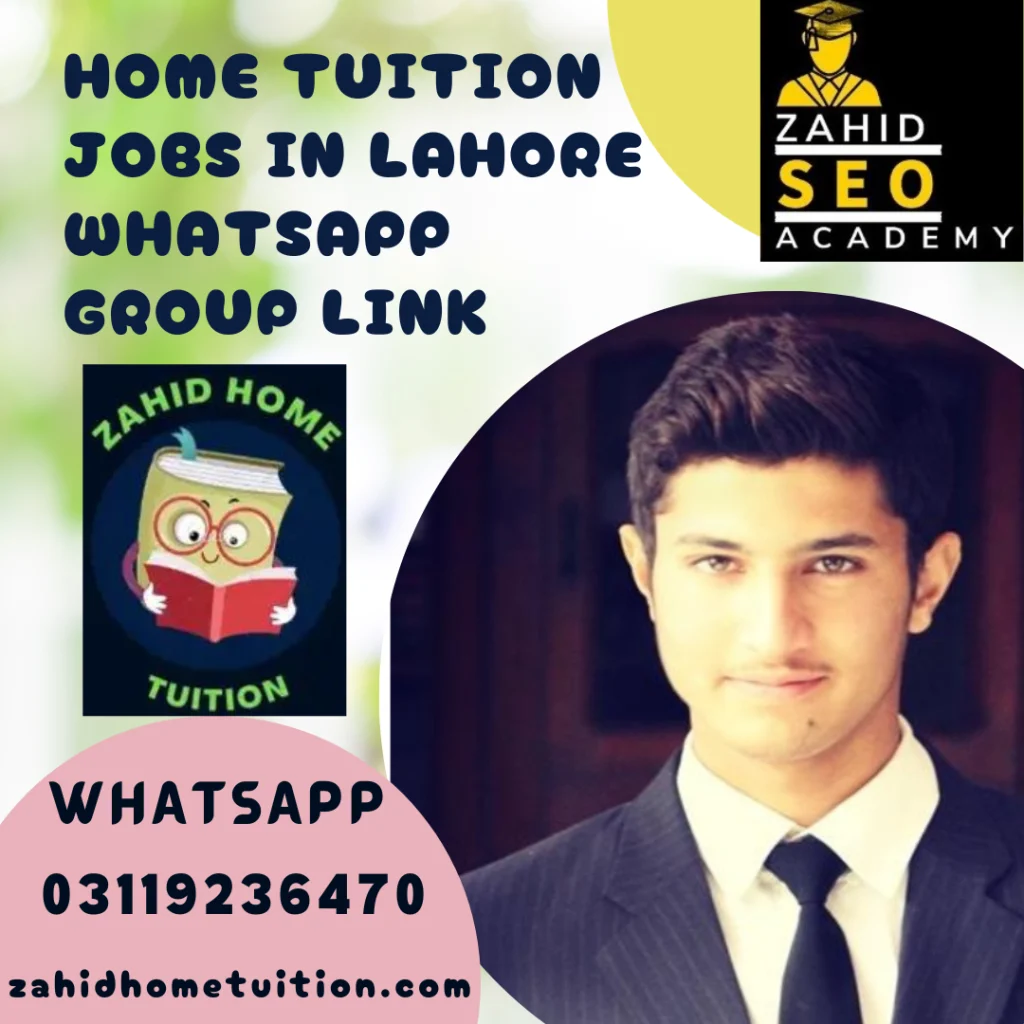 Home Tuition Jobs in Lahore WhatsApp Group Link