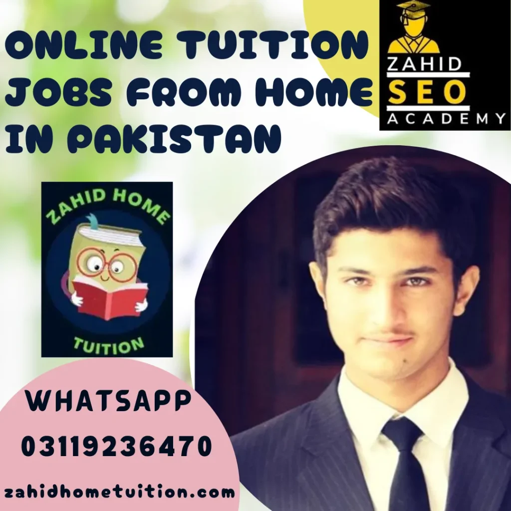 Online Tuition Jobs from Home in Pakistan