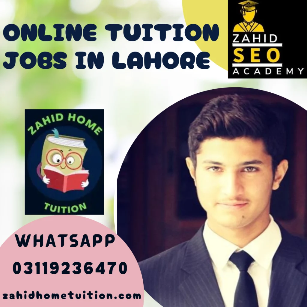 Online Tuition Jobs in Lahore