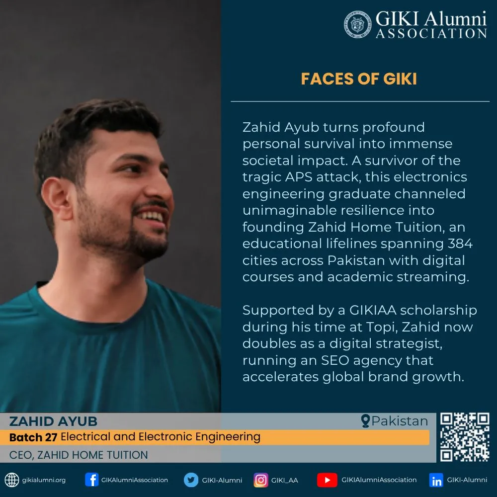 ZAHID AYUB GIKI ALUMNI